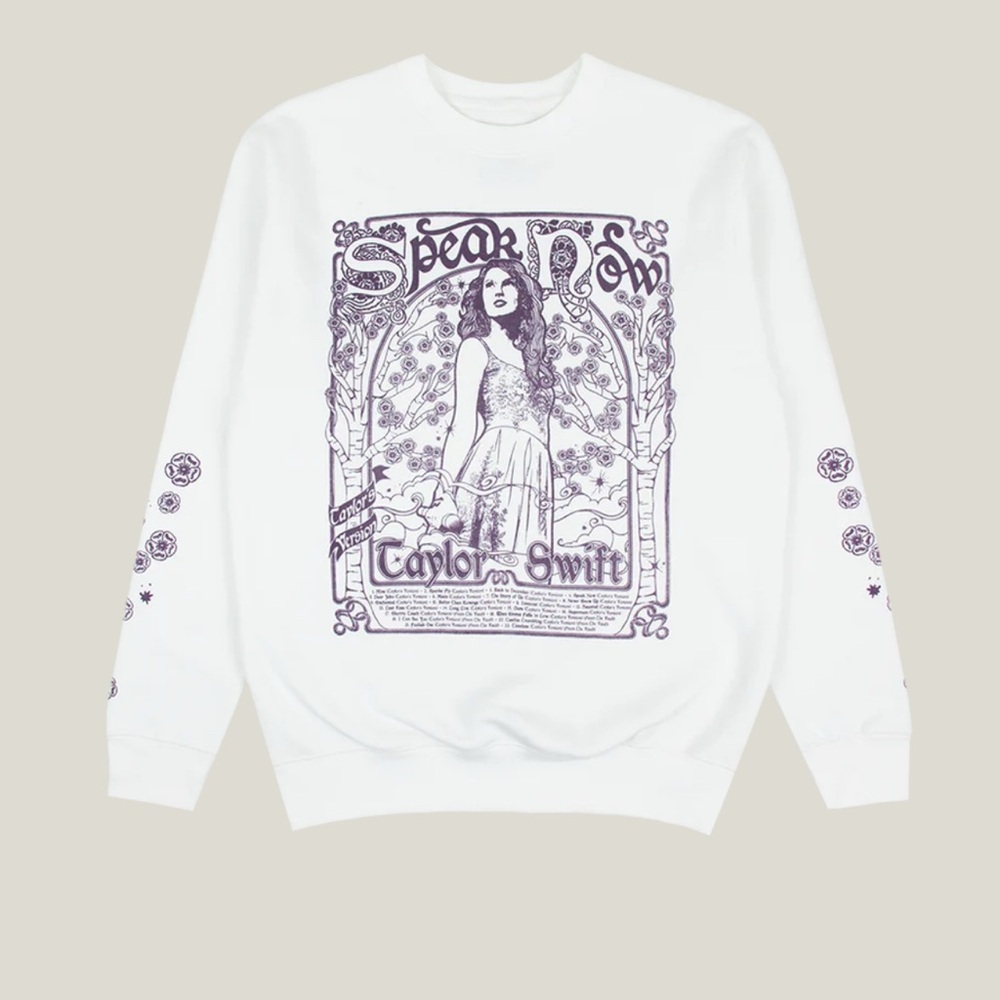 Taylor Swift Speak Now Crew size large.‎  NEW still in the bag.